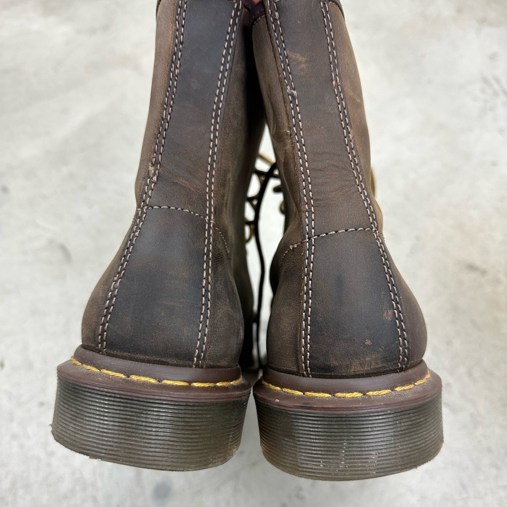 Dr. Martens 1460 Crazy Horse Leather Lace Up Boots - Picture 4 of 6